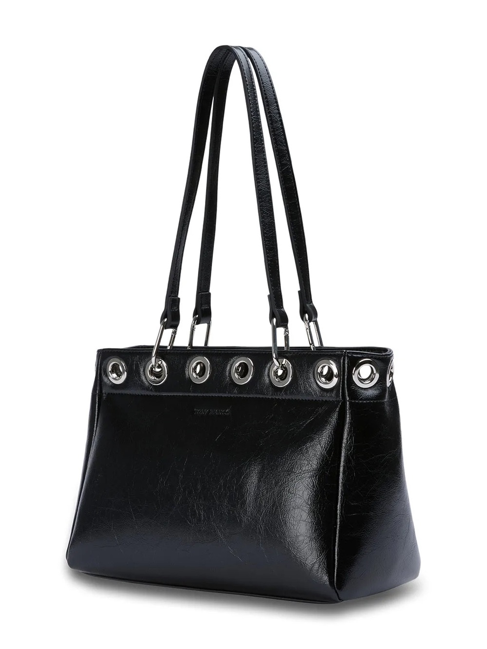 Tony Bianco Trixie Black Wrinkle Shoulder Bag